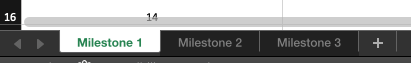 uat milestone tabs