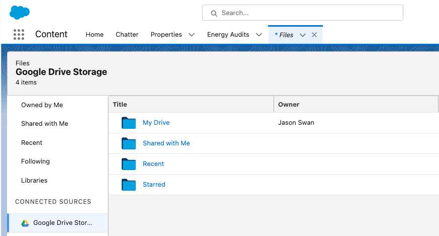 external file storage for salesforce external source files