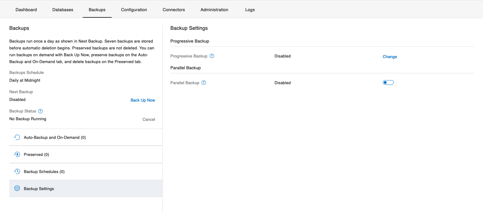 Enabling Parallel Backups in FM Server