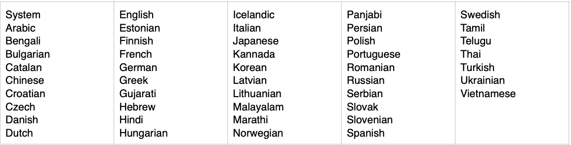 Locale Regions for Filemaker 19.5 Data Migration Tool