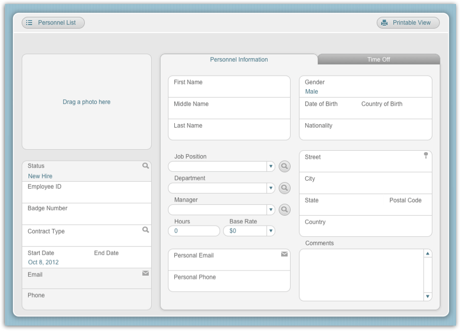 FileMaker 12 Starter Solutions - Personnel Records