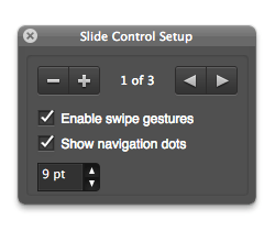 FileMaker Slide Control Status Toolbar