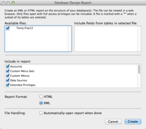 FileMaker - Creating XML DDR