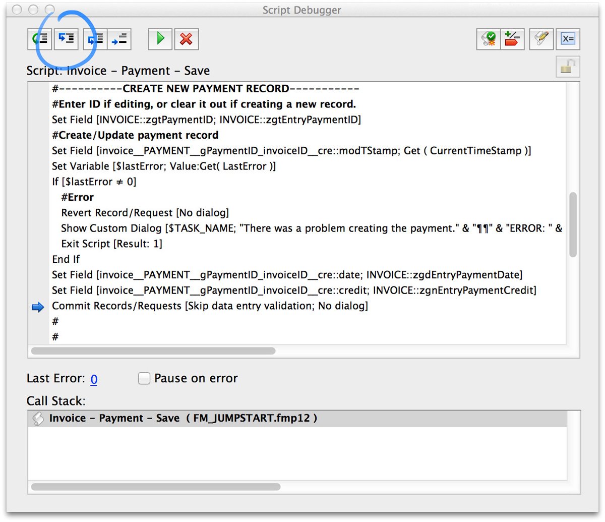 FileMaker Debugging