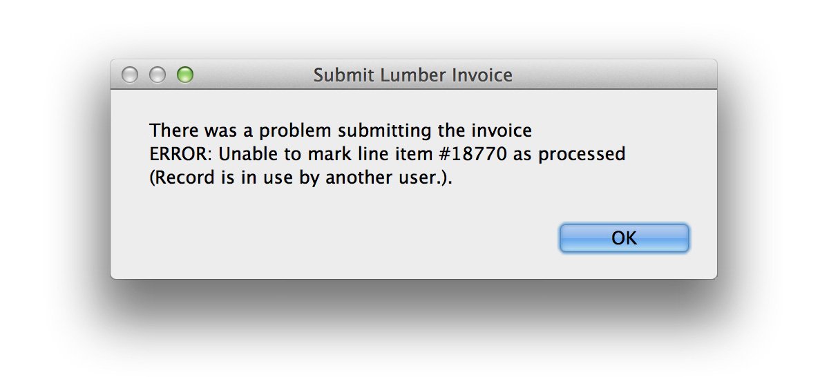 FileMaker Error Message