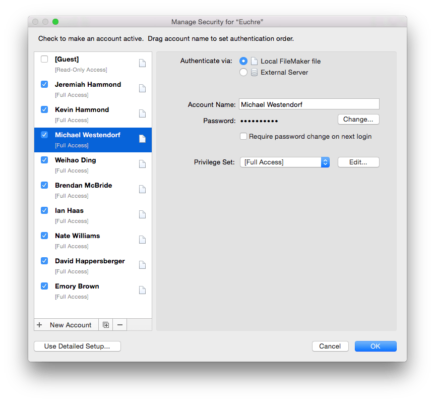 FileMaker Server Basic Settings