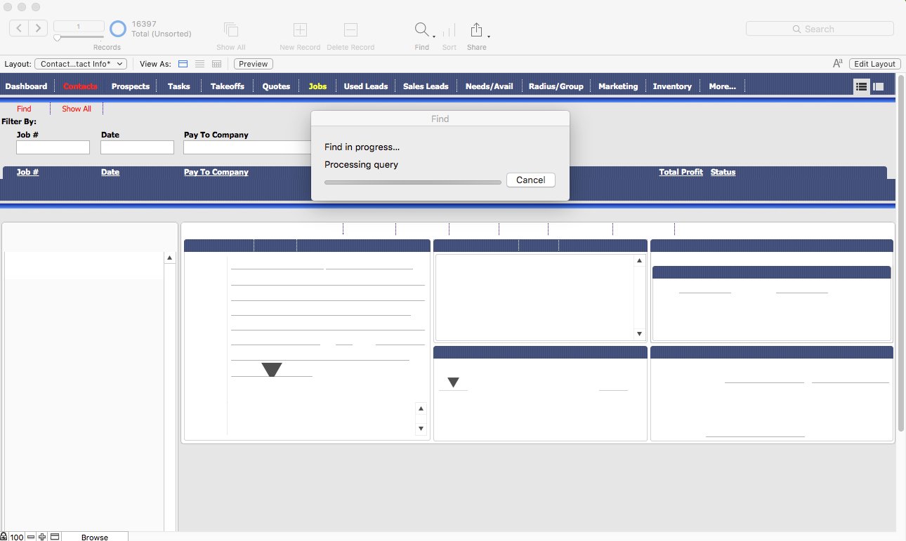 FileMaker portal load locked out