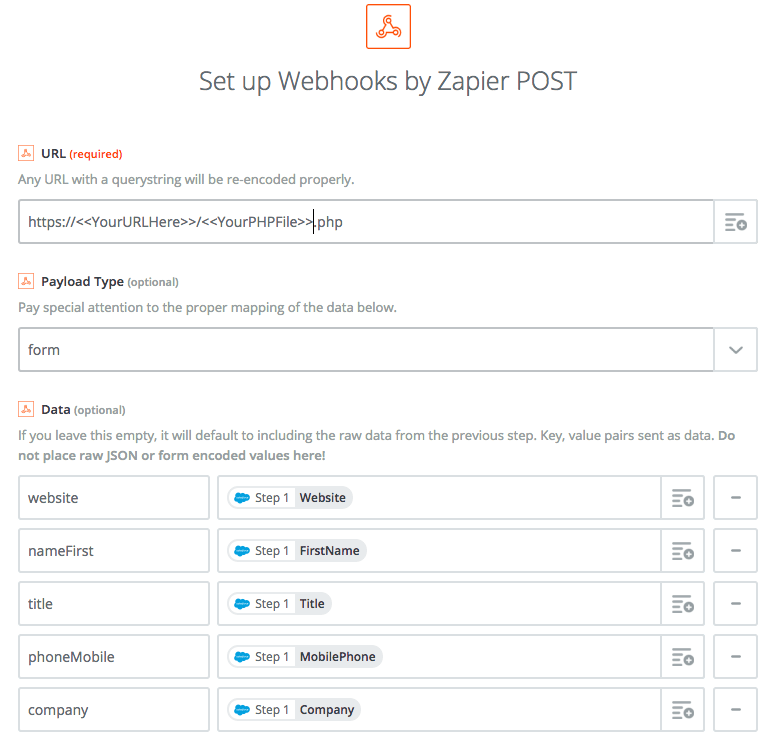 FileMaker Setup Webhooks