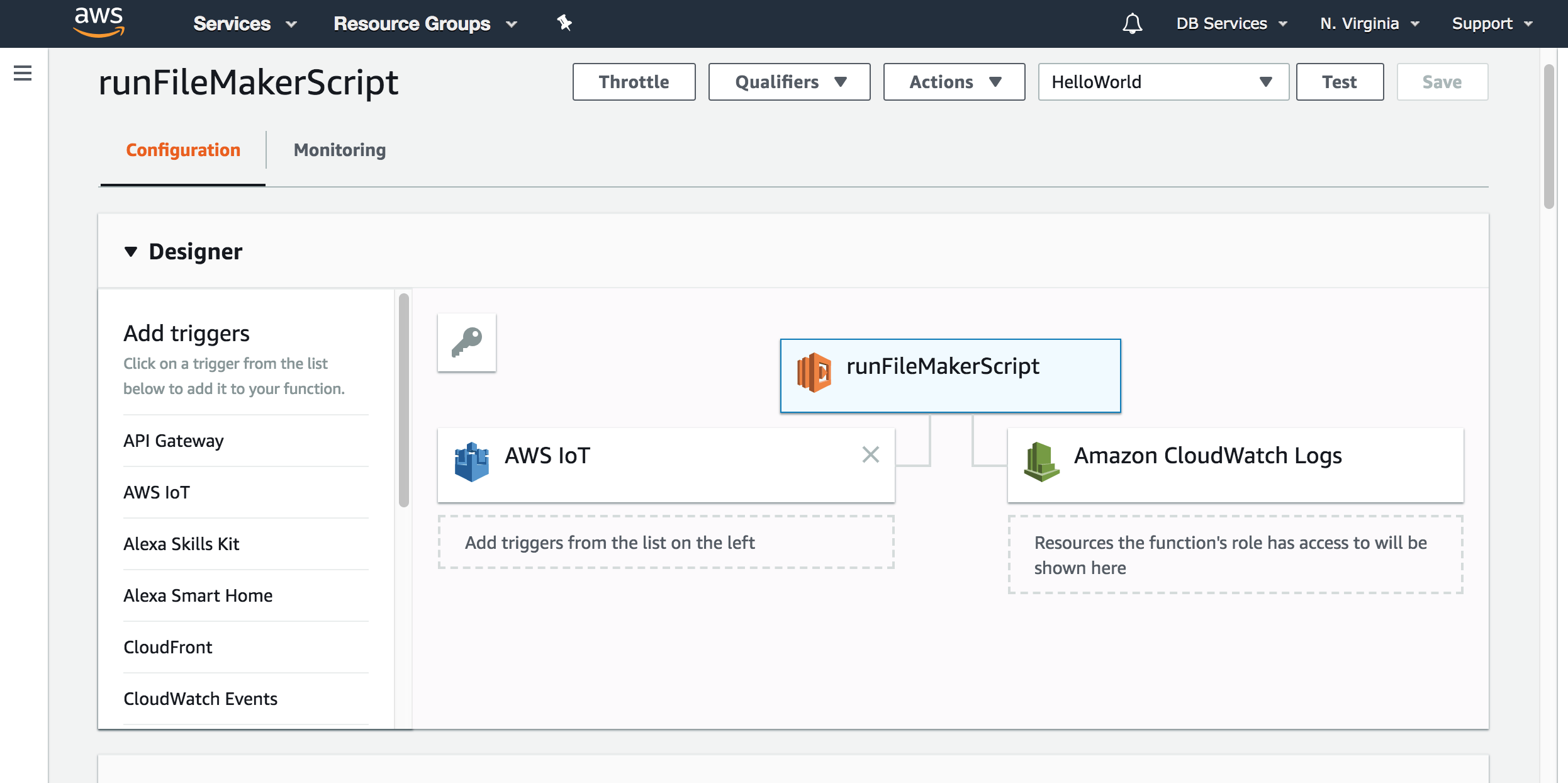 AWS Lambda Configuration