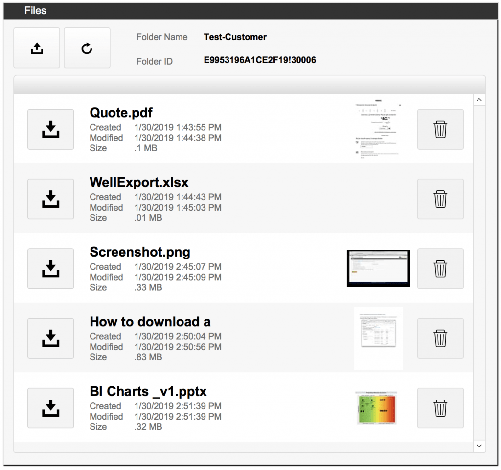 FileMaker OneDrive List Files