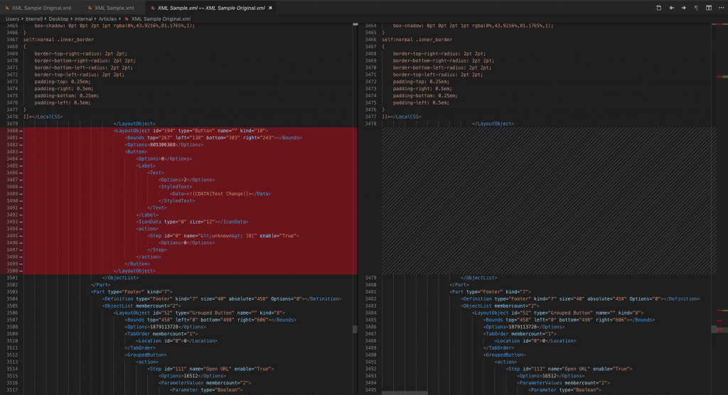 FileMaker Version Comparison Diff