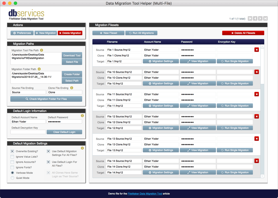 FM Data Migration Companion Filesets